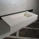 HANDCRAFTED INFINITY ABSOLUTE WHITE ENGINEERED PORCELAIN SINK (ES-062)