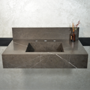 HANDCRAFTED PIETRA GREY MARBLE SINK (NS-054)