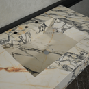 HANDCRAFTED MATERIA CORCHIA GOLD ENGINEERED PORCELAIN SINK (ES-050)