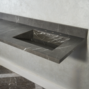 HANDCRAFTED PIETRA GREY HIGH ENGINEERED PORCELAIN DOUBLE SINK (ES-095)