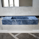 HANDCRAFTED INFINITY PRECIOUS SODALITE HIGH ENGINEERED STONE SINK (ES-085)