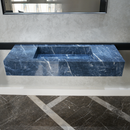 HANDCRAFTED INFINITY PRECIOUS SODALITE HIGH ENGINEERED STONE SINK (ES-085)