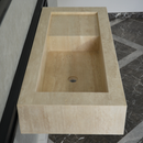 HANDCRAFTED CUSTOM TRAVERTINE SINK (TR-060)