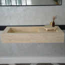 HANDCRAFTED CUSTOM TRAVERTINE SINK (TR-060)