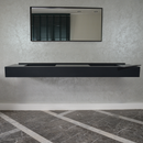 HANDCRAFTED INFINITY TOTAL BLACK HIGH ENGINEERED PORCELAIN DOUBLE SINK (ES-093)
