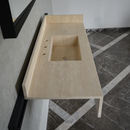 HANDCRAFTED CUSTOM TRAVERTINE SINK (TR-092)