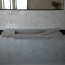 HANDCRAFTED CUSTOM TUNDRA GREY MARBLE SINK (NS-097)