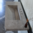 HANDCRAFTED CUSTOM TUNDRA GREY MARBLE SINK (NS-097)