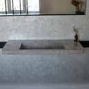 HANDCRAFTED CUSTOM TUNDRA GREY MARBLE SINK (NS-097)