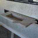 HANDCRAFTED CUSTOM TUNDRA GREY MARBLE SINK (NS-097)
