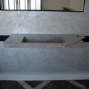 HANDCRAFTED CUSTOM TUNDRA GREY MARBLE SINK (NS-097)