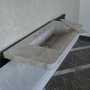 HANDCRAFTED CUSTOM TUNDRA GREY MARBLE SINK (NS-097)