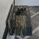 HANDCRAFTED MATERIA BLACK TAURUS SOFT SINK ENGINEERED PORCELAIN SINK (ES-068)