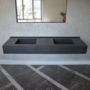 HANDCRAFTED DEKTON LAOS HIGH ENGINEERED PORCELAIN DOUBLE SINK (ES-109)