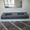 HANDCRAFTED DEKTON LAOS HIGH ENGINEERED PORCELAIN DOUBLE SINK (ES-109)