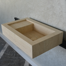 HANDCRAFTED CUSTOM TRAVERTINE SINK (TR-056)