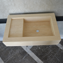 HANDCRAFTED CUSTOM TRAVERTINE SINK (TR-056)