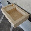 HANDCRAFTED CUSTOM TRAVERTINE SINK (TR-056)