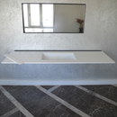CUSTOM COANTE HIEDRA QUARTZ SINK / SUITABLE FOR WALL MOUNTING QUARTZ VANITY (QU-112)