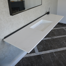 CUSTOM COANTE HIEDRA QUARTZ SINK / SUITABLE FOR WALL MOUNTING QUARTZ VANITY (QU-112)