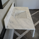 HANDCRAFTED CUSTOM CALACATTA MARBLE SINK (NS-108)