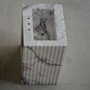 HANDCRAFTED CUSTOM PEDESTAL LILAC MARBLE SINK (NS-220)