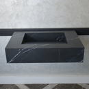 HANDCRAFTED NERO MARQUINIA HIGH ENGINEERED STONE SINK (ES-046)