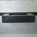 HANDCRAFTED NERO MARQUINIA HIGH ENGINEERED STONE SINK (ES-046)