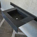 HANDCRAFTED NERO MARQUINIA HIGH ENGINEERED STONE SINK (ES-045)