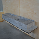 HANDCRAFTED CUSTOM TUNDRA GREY MARBLE SINK (NS-155)