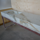 HANDCRAFTED CALACATTA HERMITAGE MATTE HIGH ENGINEERED PORCELAIN DOUBLE SINK (ES-146)