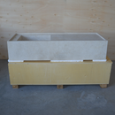 HANDCRAFTED CUSTOM TRAVERTINE SINK (TR-116)