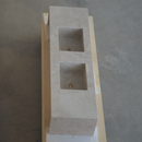 HANDCRAFTED CUSTOM HERA BEIGE MARBLE DOUBLE SINK (NS-114)