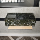 HANDCRAFTED CUSTOM TEOS GREEN MARBLE SINK (NS-081)