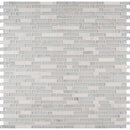 Delano blanco 11.87X11.87 glass stone mesh mounted mosaic tile SMOT-SGLS-DELBLA6MM product shot multiple tiles top view
