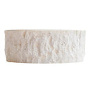 Round 16 Inch Beige Travertine Stone Vessel Bathroom Sink
