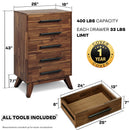 Linea Solid Wood Dresser