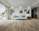 SPC Vinyl Rigid Core 9" Width 60" RL, 8mm Thick, 2mm IXPE District Grey Paragon Floors - Mazzia Collection Product shoot Hall view
