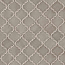 Dove gray arabesque 10.83X15.5 glazed ceramic mesh mounted mosaic wall tile SMOT-PT-DG-ARABESQ product shot multiple tiles top view