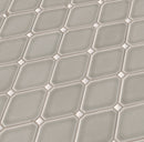 Dove gray diamond 12.28x12.8 glazed ceramic meshmounted mosaic tile  msi collection SMOT-PT-DG-DIAMOND product shot angle view
