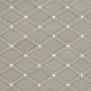 Dove gray diamond 12.28x12.8 glazed ceramic meshmounted mosaic tile  msi collection SMOT-PT-DG-DIAMOND product shot wall view