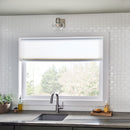 Dymo chex white 12x24 glossy ceramic wall tile NDYCHEWHI1224G-N product shot kitchen windows view