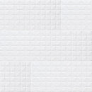 Dymo chex white 12x24 glossy ceramic wall tile NDYCHEWHI1224G-N product shot multiple tiles top view