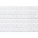 Dymo chex white 12x36 glossy ceramic wall tile NDYMCHEWHI1236-N product shot one tile top view