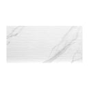 Dymo statuary stripe white glossy 12 x 24 glazed ceramic wall tile NDYMSTASTRWHI1224G-N product shot pattern view