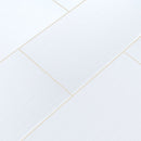 Dymo stripe white 12x24 glossy ceramic wall tile NDYMSTRWHI1236-N product shot multiple tiles angle view