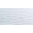 Dymo wavy white 12 x 24 glazed ceramic wall tile msi collection NDYMWAVWHI1224G product shot multiple tiles top view
