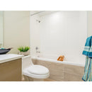 Dymo white glossy glazed ceramic wall tile msi collection NDYMWHI1224G product shot bath view
