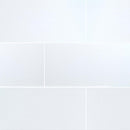 Dymo white stripe 12x24 glossy glazed ceramic wall tile msi collection NDYMSTRWHI1224G product shot multiple tiles top view