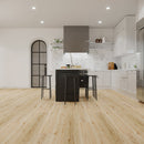 SPC Vinyl Rigid Core 7" Width 60" RL, 6mm Thick, 1.5mm IXPE Edelweiss Flamboyant Floors - Mazzia Collection Product shoot kitchen view 3